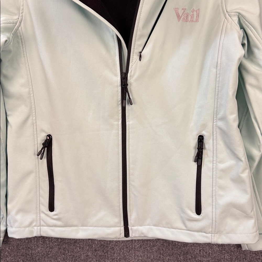 Pulse Mint Green Softshell Jacket With Black Trim… - image 5
